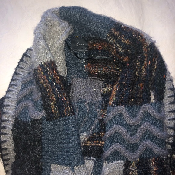 Line knitwear wool cardigan - Picture 4 of 4